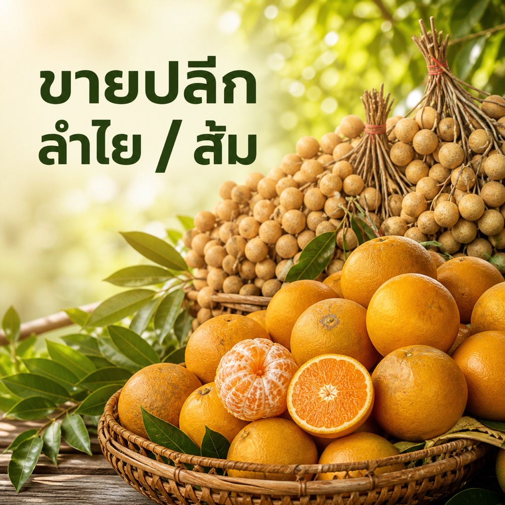 บริการขายปลีกลำไยและส้มสายน้ำผึ้งสดจากสวน บริษัทปาริติ จำกัด